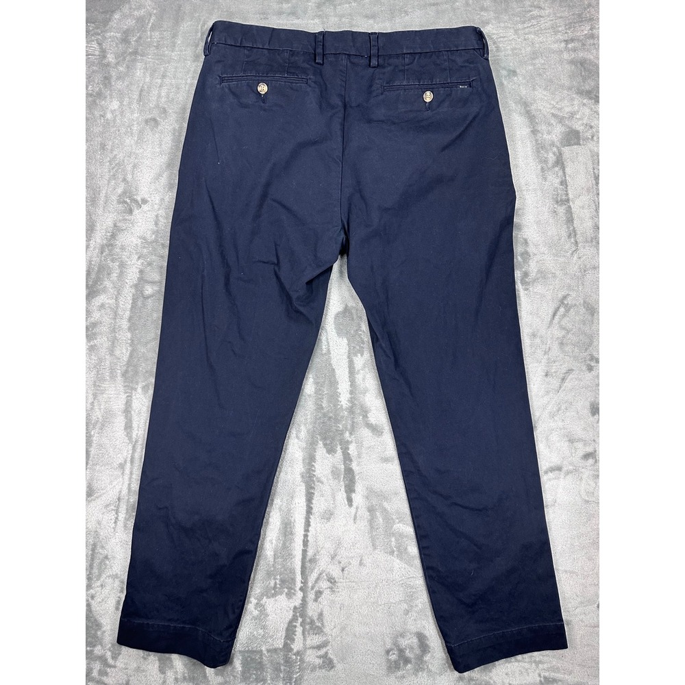 Polo Ralph Lauren Mens Stretch Straight Fit Chino Pants Navy Blue 34x30 - Picture 9 of 9